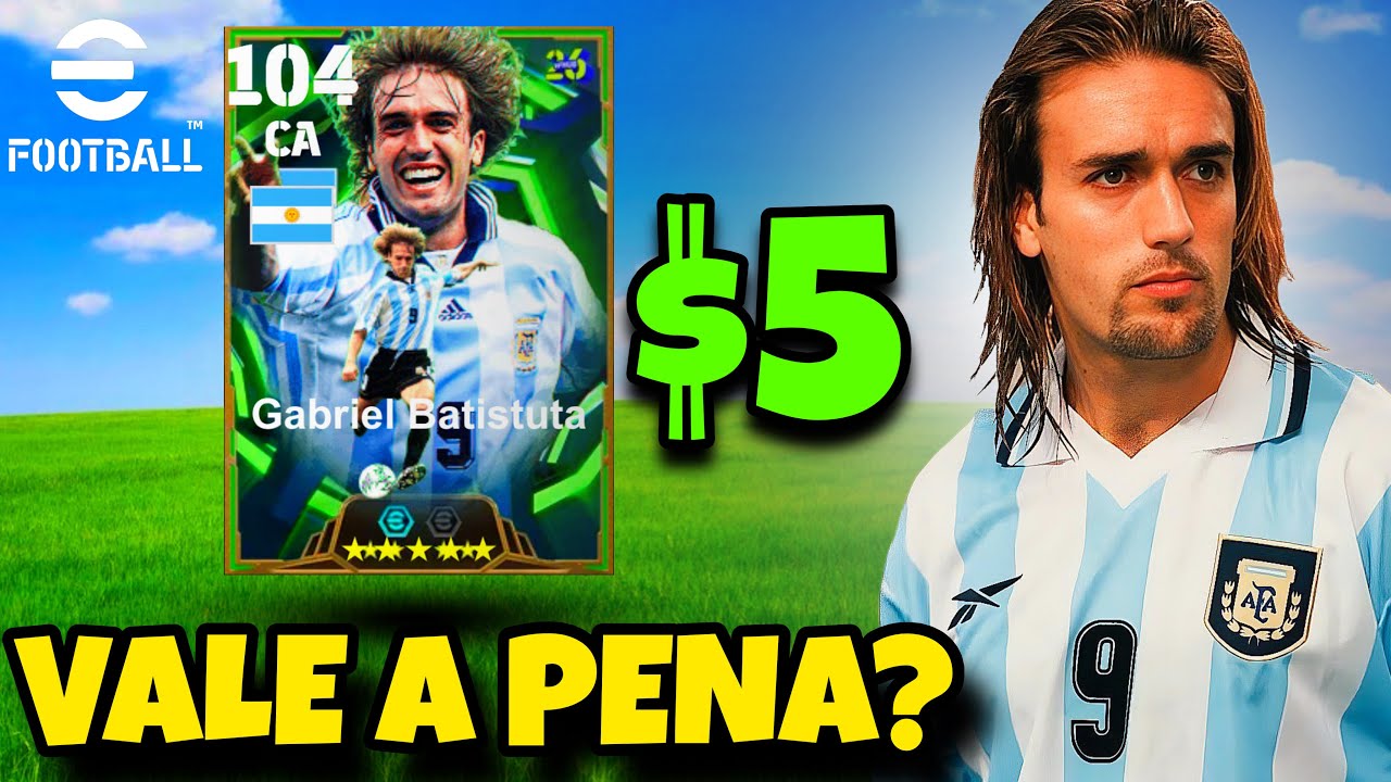 COMPENSA GASTAR? COMPREI O NOVO BATISTUTA DE 5 REAIS NO EFOOTBALL MOBILE