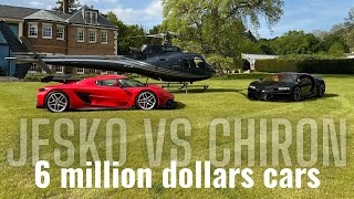 Bugatti Chiron 3.2M$ ❤️ Koenigsegg Jesko 3M$ 🖤 @bugatti @koenigsegg