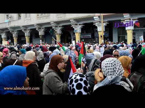مسيرة من أجل القدس...حينما تلبس العاصمة الرباط ثوب فلسطين تصبح على هذا الشكل