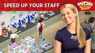 My Cafe: How to place equipment? Help your staff move faster! screenshot 5