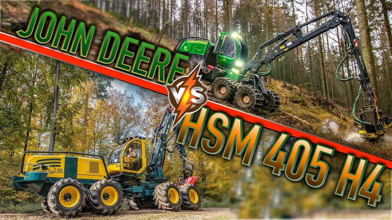 HSM 405 H4-15 vs John Deere G -series | обзор и сравнение харвестеров