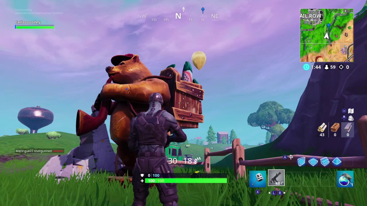 pop 10 golden balloons | fortnite
