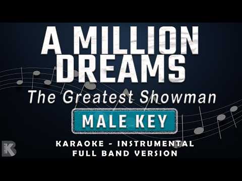 A Million Dreams - The Greatest Showman (Full Band Karaoke) Male Key - Instrumental