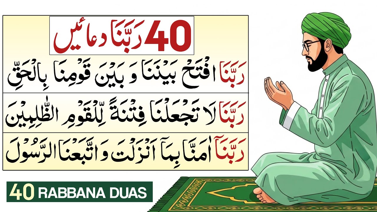 Best Collection of 40 Rabbana Duas { For Protection, Excellence, Forgiveness & Sustenance }