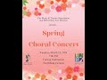 Spring choral concert