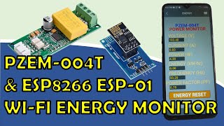 PZEM-004T & ESP8266 ESP-01 Wi-Fi Energy Monitor | ESP01 Home Automation | RemoteXY screenshot 1