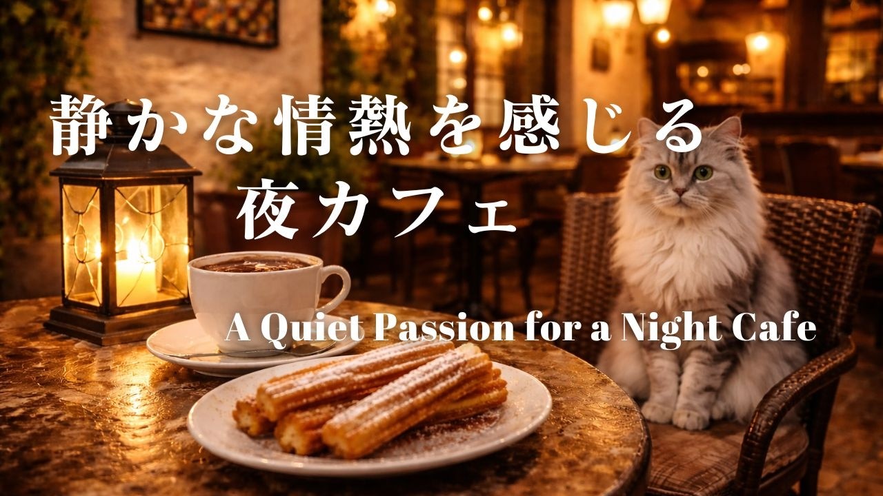 静かな情熱を感じる夜カフェ❘A Quiet Passion for a Night Cafe|カフェBGM