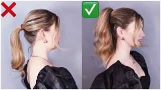 Отличный способ сделать красивый объемный хвост! ✨ Super way to do voluminous ponytail