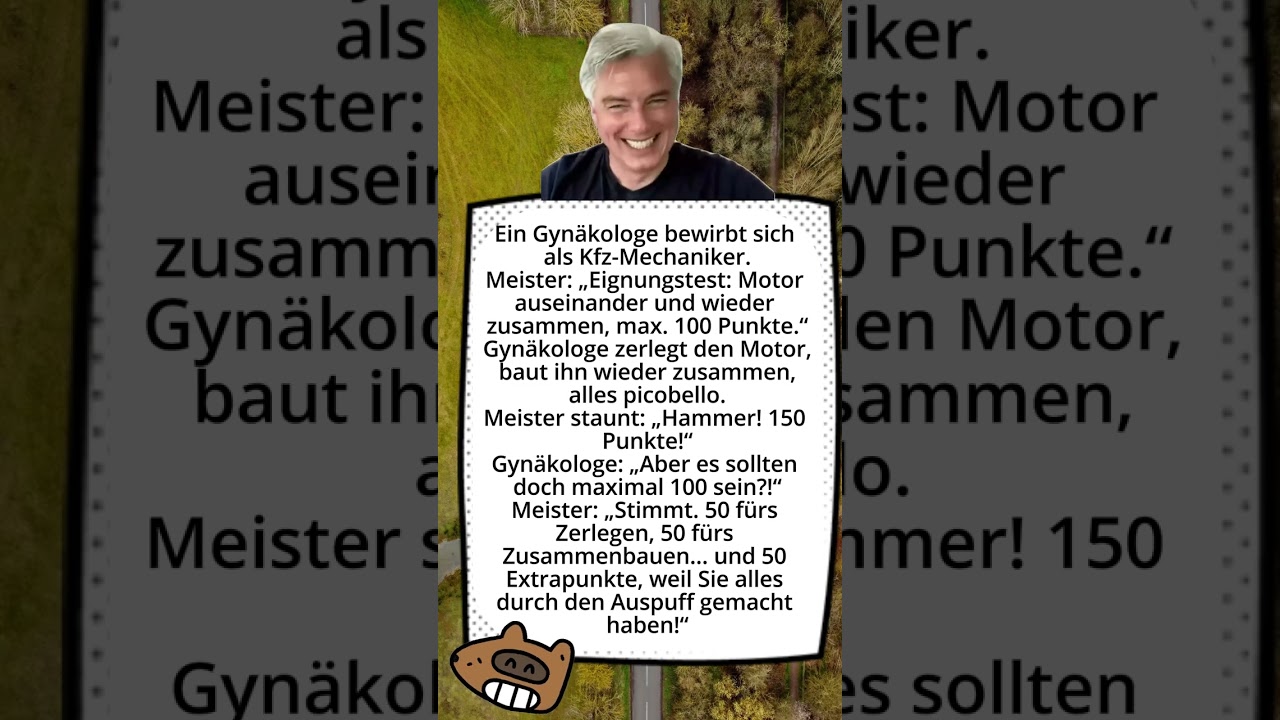 Ein Gynäkologe wird arbeitslos  Er geht