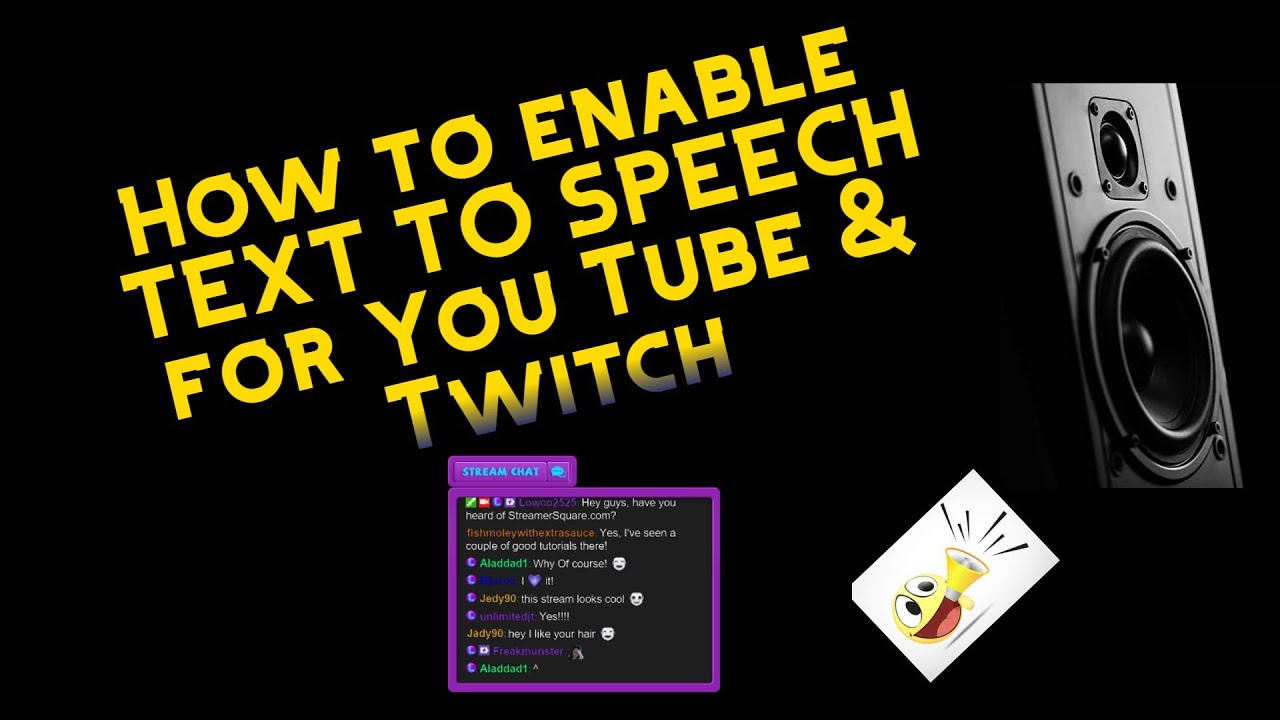 how to make text to speech moan twitch