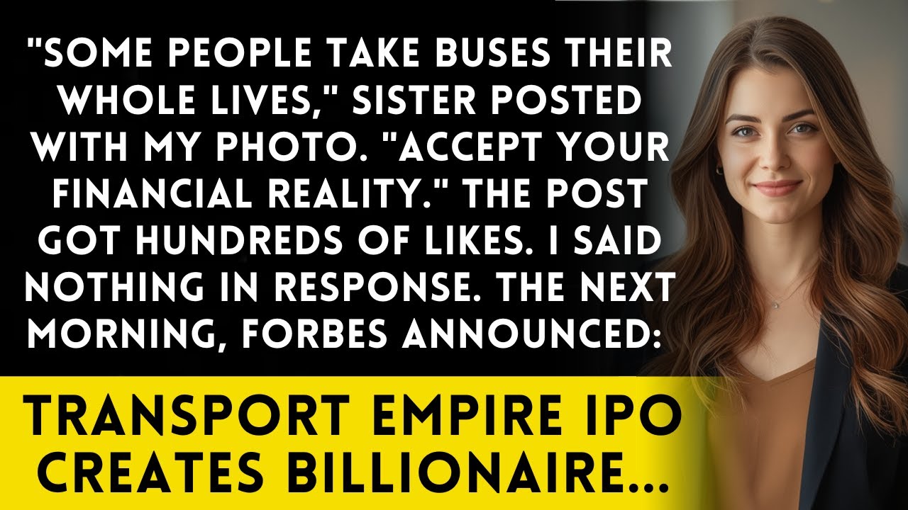Sister Posted 'Some People Take Buses' - Then My Aviation Company Went Public