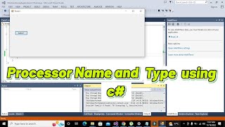 how to find the processor name and type by using c# programming screenshot 1
