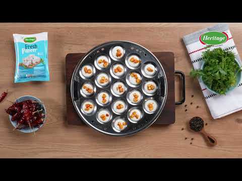 Heritage Paneer టెంపర్డ్ పనీర్ మినీ ఇడ్లీలు | #HeritageThanksMomRecipes