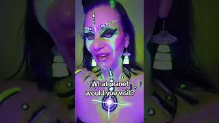 Neon UV Alien Makeup Tutorial &amp; Galactic Giveaway #glammakeup #creativemakeup #viralmakeup #makeup