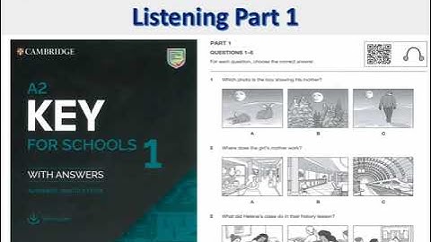 A2 key for school1 - Test 2 Listening  part 1