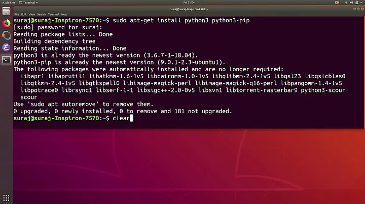 Python Import Error ModuleNotFoundError No Module Named Pandas in Ubuntu Linux