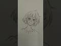 Cute anime girl sketch 👩#shorts #short #ytshorts #anime #animegirl #sketch #art
