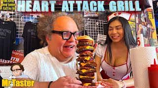 The most unhealthy burger in Las Vegas! 20,000 + calories