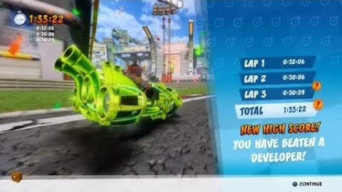 Crash Team Racing Nitro-Fueled - Turbo Track Dev Time Trial - Speed