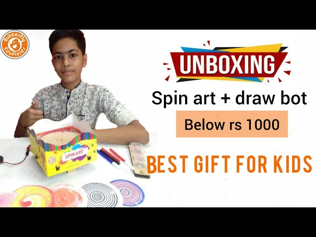 Spin Art Machine, DIY STEM Kit from Funvention, Unboxing,Test & Fun 