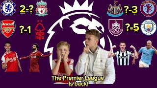 OUR PREMIER LEAGUE GAMEWEEK 1 PREDICTIONS