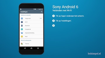 Tips & Tricks - Sony smartphone: Verbinden met Wi-Fi (Android 6)
