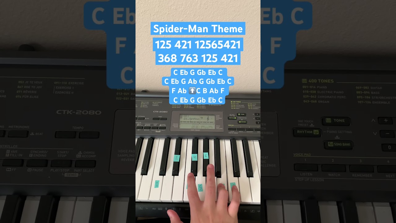 How To Play Spider-Man Theme Song | Easy Piano Tutorial 