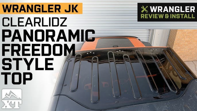 ClearLidz Panoramic Freedom Style Top Install & Review for Jeep Wrangler JK,  JL & Jeep Gladiator JT - YouTube