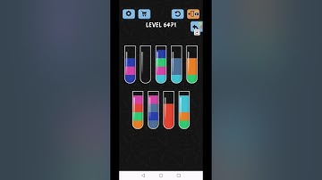 Water Color Sort Level 6471 6472 6473 6474 6475 Gameplay Solution