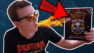 Eating the Worlds Hottest Chilli Corn Chips (extreme heat)