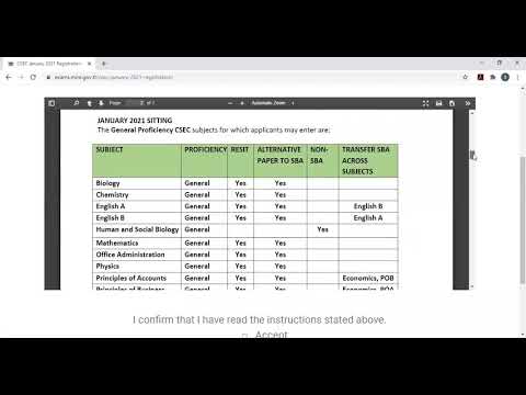 CXC CSEC EXAMINATION REGISTRATION - STEP BY STEP