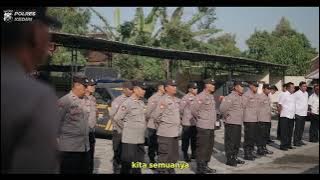 Kapolres Kediri Pimpin Apel Pagi di Polsek Pagu