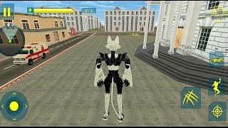 Cat Robot Car Game: Car Robot Transformation  - Android Gameplay (Full HDR) screenshot 4