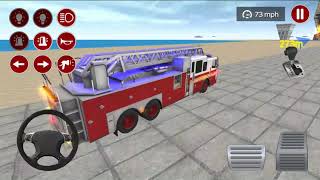 Fire Truck Driving Simulator 2020 #31 gerçek İtfaiye oyunu itfaiye arabası itfaiye sesi screenshot 4