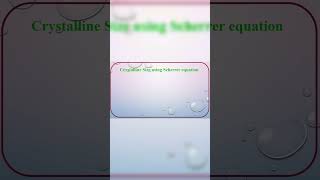 XRD Analysis: Unlock Crystallite Size & FWHM  in Seconds!