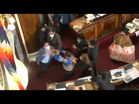 Bolivian politicians trade kicks and punches during Congress session | AFP