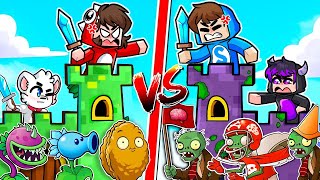 ¡CASTILLO de PLANTAS vs CASTILLO de ZOMBIES! 🌻🧟🏰 Sparta356