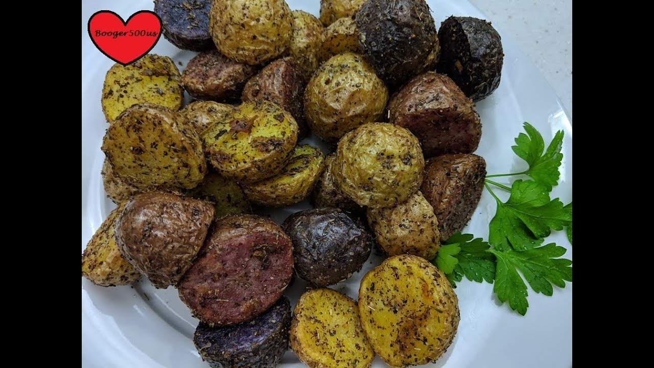CRISPY GREEK ROASTED POTATOES AIR FRYER YouTube