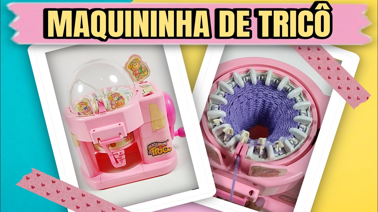 Testando Maquininha de Tricô dos anos 90