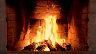 2 HOURS Burning Fireplace with Crackling Fire Sounds Full 4K