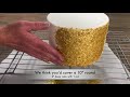 How to make an edible glitter cake