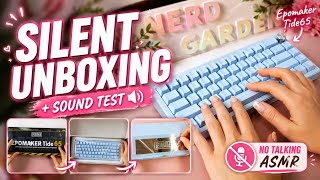 ASMR Unboxing 💙 Epomaker Tide65 + Relaxing Sound Test