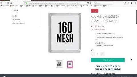 How to purchase a pre-burned screen at www.norcalsps.com