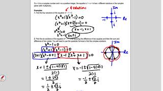Lesson 55 Precalculus: Finding Roots of Complex Numbers and nth Roots of Unity