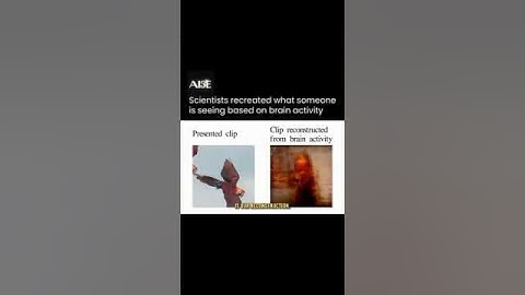 Scientist recreated what someone is seeing in brain #didyouknow #ai