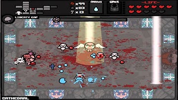 Binding of isaac: beating cathedral boss isaac and new dlc ending