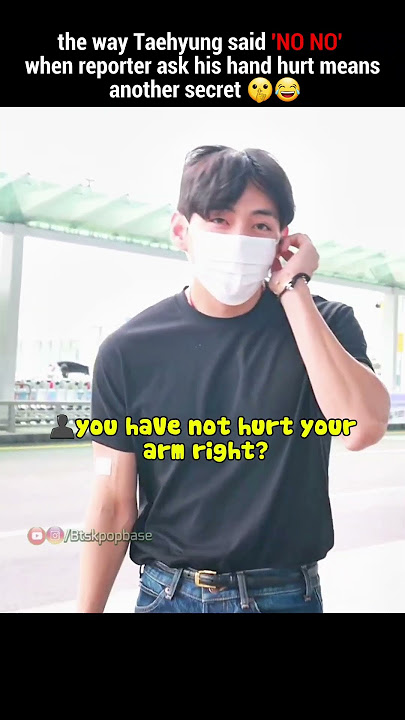 What's the mystery of Taehyung's arm patch⁉️🤔😭 #bts #taehyung #v