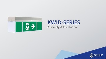 KWID escape sign luminaire / safety luminaire - assembly  and installation