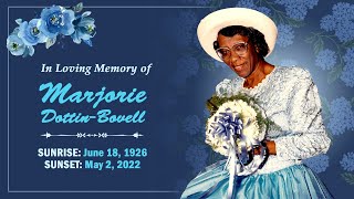 Celebrating The Life of Marjorie Dottin-Bovell