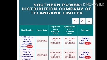 TSSPDCL JPO and JLM hall tickets direct link and rejected candidates list //#tsspdcl//#halltickets